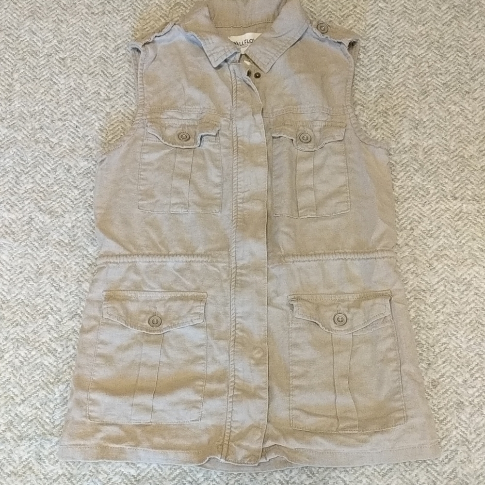 Wallflower athletic denim women's size small vest